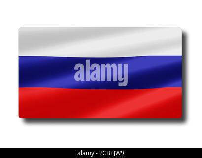 Flagge von Russland Stockfoto