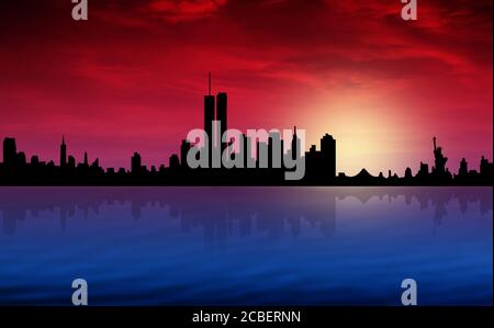 Skyline von New York Stockfoto
