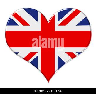 Englische Flagge Union Jack Stockfoto