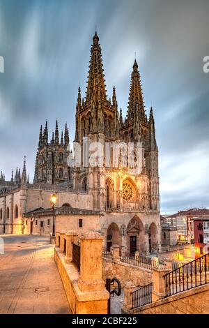 Kathedrale der Heiligen Maria von Burgos, Burgos, Kastilien und Leon, Spanien Stockfoto