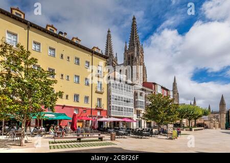 Kathedrale der Heiligen Maria von Burgos, Burgos, Kastilien und Leon, Spanien Stockfoto