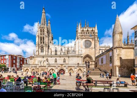 Kathedrale der Heiligen Maria von Burgos, Burgos, Kastilien und Leon, Spanien Stockfoto