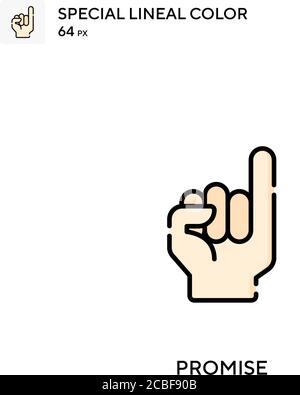 Einfaches Vektorsymbol versprechen. Symbole für Ihr Geschäftsprojekt Stock Vektor