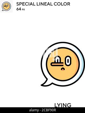 Einfaches Vektorsymbol „Liegen“. Lügensymbole für Ihr Geschäftsprojekt Stock Vektor