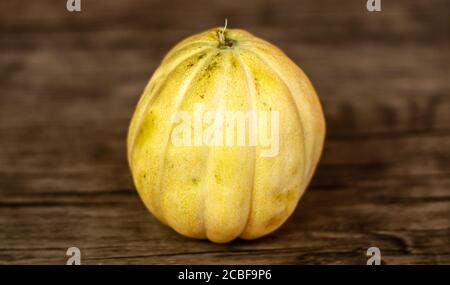 Cantaloupe oder blewah auf Holz Hintergrund. Stockfoto