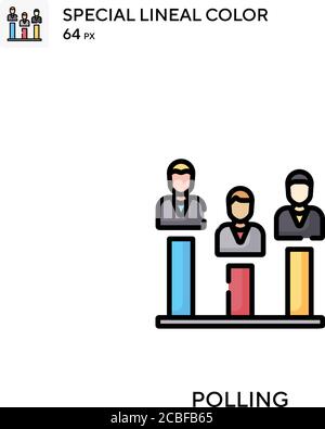 Einfaches Vektorsymbol für Abfragen. Abfragungssymbole für Ihr Geschäftsprojekt Stock Vektor