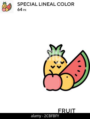 Einfaches Vektor-Symbol für Früchte. Obst-Icons für Ihr Business-Projekt Stock Vektor