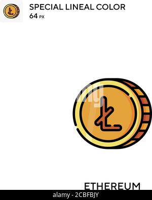 Ethereum einfaches Vektor-Symbol. Ethereum-Symbole für Ihr Geschäftsprojekt Stock Vektor