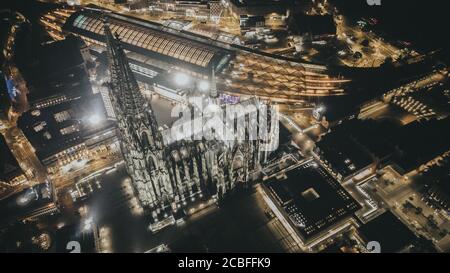 Luftaufnahme Des Kölner Doms Stockfoto