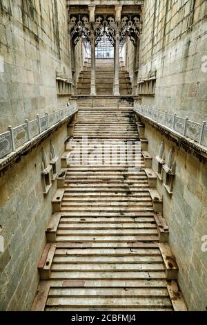 Raniji KI Baori, auch bekannt als Queen's Steepwell ist ein bekannter Steepwell in Bundi Stadt, Rajasthan. Indien. Stockfoto