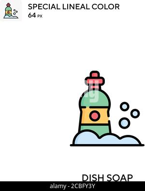 Teller Seife einfache Vektor-Symbol. Dish Seife Icons für Ihr Business-Projekt Stock Vektor