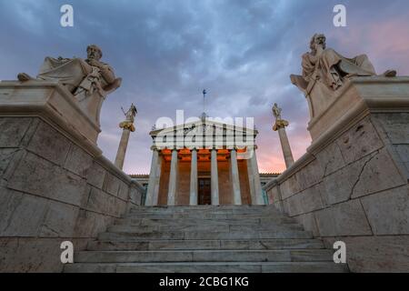 Gebäude der moderne Akademie von Athen Stockfoto