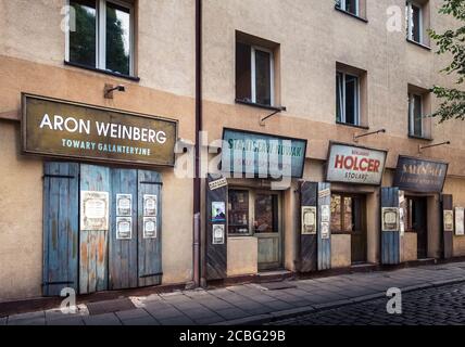 Kazimierz, dem ehemaligen jüdischen Viertel von Krakau - berühmte jüdische Restaurant Stockfoto