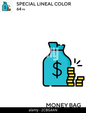 Geldbeutel einfaches Vektor-Symbol. Geldbeutel Symbole für Ihr Business-Projekt Stock Vektor