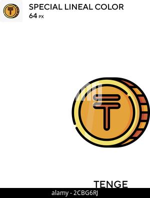 Tenge Simple Vector-Symbol. Tenge-Symbole für Ihr Geschäftsprojekt Stock Vektor