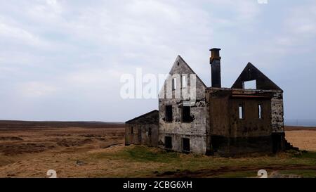 Verlassene Bauernhaus auf der Halbinsel Snaefellsnes Stockfoto