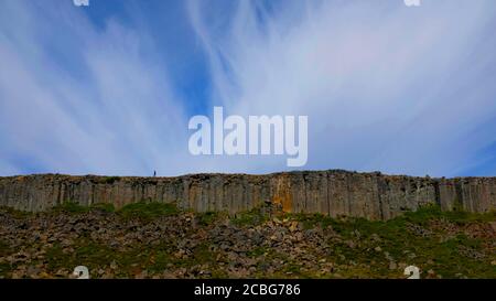 Gerduberg Cliffs auf der Snaefellsness Halbinsel Stockfoto