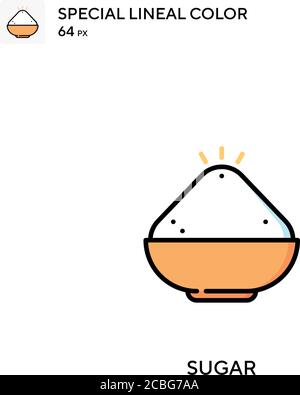 Einfaches Vektorsymbol Zucker. Sugar Icons für Ihr Business-Projekt Stock Vektor