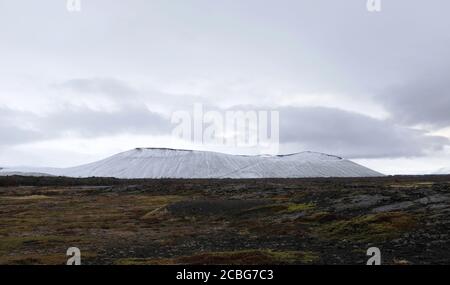 Hverfjall Tuffring Vulkan im Norden Islands Stockfoto