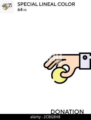 Spende einfaches Vektor-Symbol. Spendensymbole für Ihr Geschäftsprojekt Stock Vektor