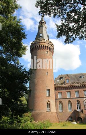 Moyland Castle in DeutschlandWasserschloss Stockfoto