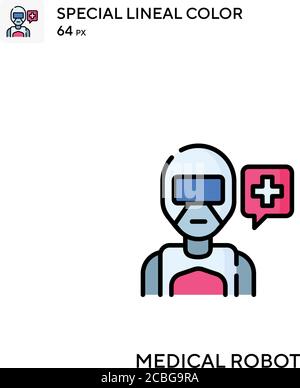 Einfaches Vektorsymbol für medizinische Roboter. Symbole für medizinische Roboter für Ihr Geschäftsprojekt Stock Vektor
