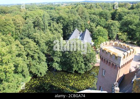 Moyland Castle in DeutschlandWasserschloss Stockfoto