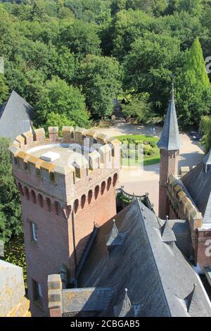 Moyland Castle in DeutschlandWasserschloss Stockfoto