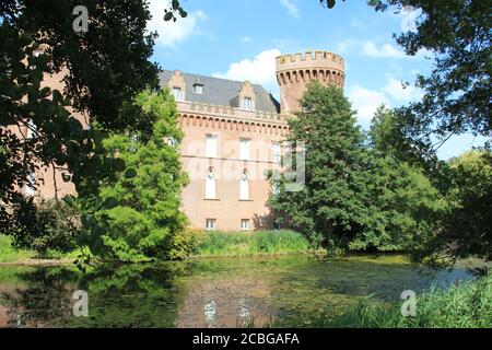 Moyland Castle in DeutschlandWasserschloss Stockfoto