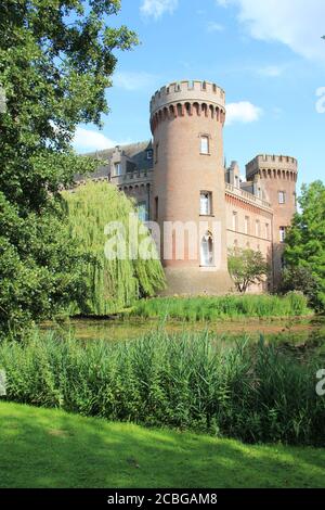 Moyland Castle in DeutschlandWasserschloss Stockfoto