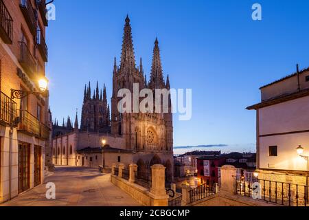 Kathedrale der Heiligen Maria von Burgos, Burgos, Kastilien und Leon, Spanien Stockfoto