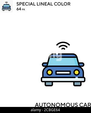 Autonomes Auto einfache Vektor-Symbol. Autonome Auto-Icons für Ihr Business-Projekt Stock Vektor