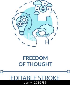 „Freedom of Thought“-Symbol Stock Vektor