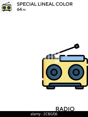 Einfaches Vektorsymbol für Radio. Radiosymbole für Ihr Geschäftsprojekt Stock Vektor