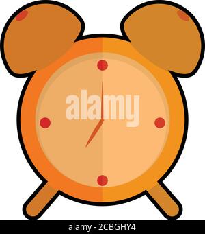 Symbol für den Alarm „isolierte Ornage“ Stock Vektor