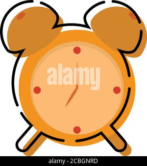 Symbol für den Alarm „isolierte Ornage“ Stock Vektor
