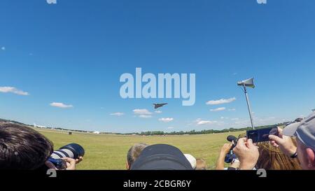 Der letzte flugfähige Avro Vulcan-Bomber, Teil der strategischen Atomstreitkräfte der Royal Air Force Stockfoto