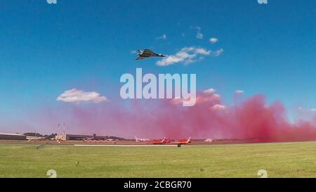 Der letzte flugfähige Avro Vulcan-Bomber, Teil der strategischen Atomstreitkräfte der Royal Air Force Stockfoto