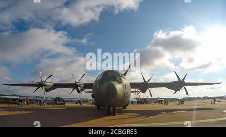Ein Lockhead Martin C-130 Hercules Transportflugzeug Stockfoto