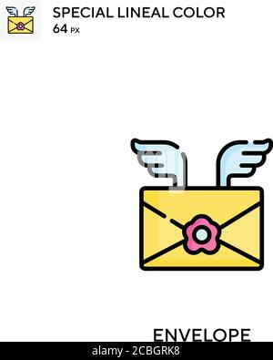 Spezielles lineales Farbevektorsymbol für Hüllkurven. Kuvertsymbole für Ihr Geschäftsprojekt Stock Vektor