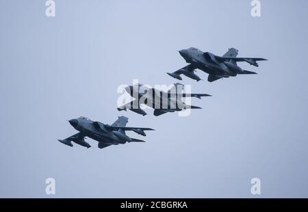 Panavia Tornado GR4A Mehrzweck-Kampfflugzeug wurde von Italien, Großbritannien und Westdeutschland entwickelt Stockfoto
