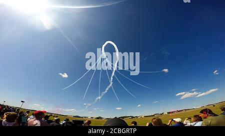 Die roten Pfeile Royal Air Force Kunstflugstaffel Stockfoto