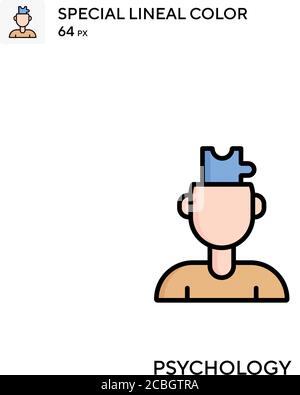 Psychologie spezielle lineare Farbe Vektor-Symbol. Psychologie-Symbole für Ihr Geschäftsprojekt Stock Vektor