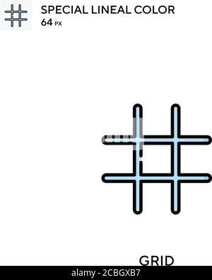 Symbol für den Vektor der speziellen Linienfarbe des Rasters. Rastersymbole für Ihr Geschäftsprojekt Stock Vektor