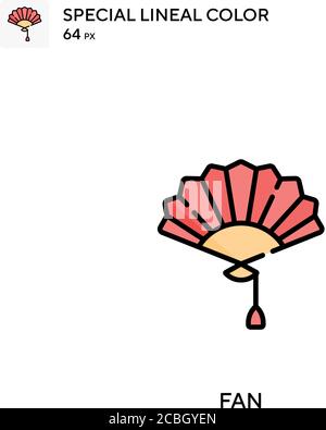 Fan spezielle lineare Farbe Vektor-Symbol. Fan-Symbole für Ihr Geschäftsprojekt Stock Vektor