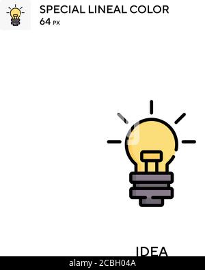 Idea spezielle lineare Farbe Vektor-Symbol. Ideensymbole für Ihr Geschäftsprojekt Stock Vektor