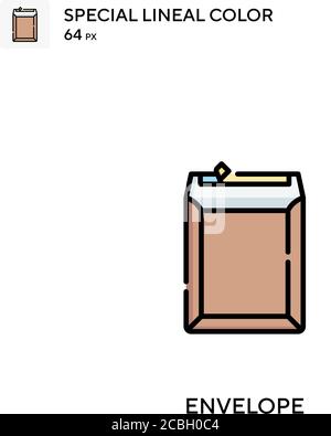 Spezielles lineales Farbevektorsymbol für Hüllkurven. Kuvertsymbole für Ihr Geschäftsprojekt Stock Vektor