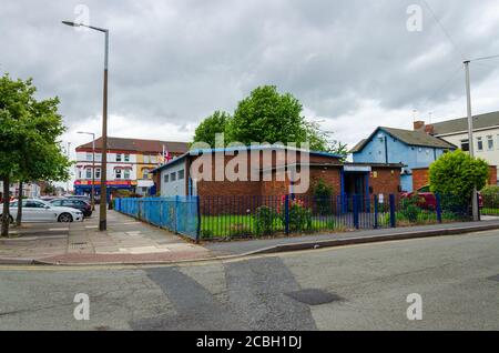 Seacombe, Großbritannien: 23. Jun 2020: Die Wallasey-Niederlassung der Royal Naval Association ist Mieter eines bescheidenen Grundstücks. Stockfoto