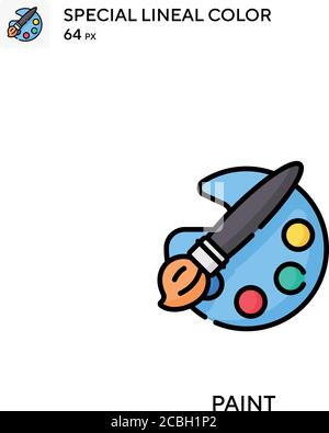 Symbol für einen speziellen Linienfarbvektor. Malen Sie Symbole für Ihr Geschäftsprojekt Stock Vektor