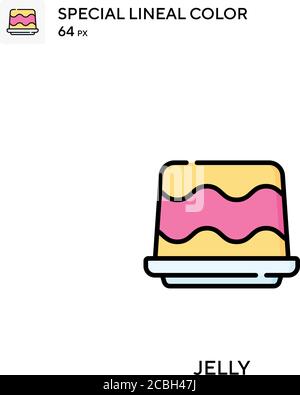 Jelly spezielle lineare Farbe Vektor-Symbol. Jelly-Symbole für Ihr Geschäftsprojekt Stock Vektor